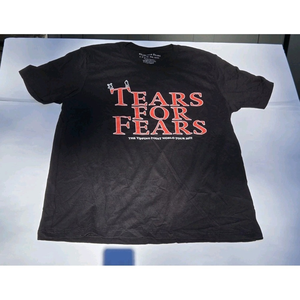 Tears‎ For Fears Tipping Point World Tour 2022 Band T-Shirt Black Adult L